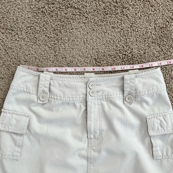 Vintage Y2K Cream Cargo Mid Thigh Skirt - Picture 7 of 9